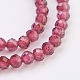 Natürlicher Granat Perlen Stränge G-F568-130-2mm-3