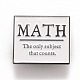Mot math le seul sujet qui compte broche JEWB-M023-11-1