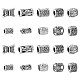 100шт 10 стиля сплава европейские бусины FIND-CJ0001-14-1