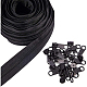 BENECREAT 20pcs Plastic Zipper Pull Sliders and 10m Nylon Coil Zippers Instant Replacement Zipper Repair Kit Plastic Garment Accessories (Head Size 37x11x11mm) FIND-BC0001-10-5