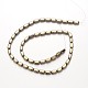 Chapelets de perles en hématite synthétique sans magnétique G-F300-40A-06-2