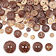 Arricraft 200 pièces 4 boutons de noix de coco ronds plats à 2 trous BUTT-AR0001-03-1