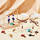 Pandahall elite diy kit de fabrication de boucles d'oreilles pendantes croisées bicolores DIY-PH0010-50-5