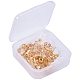 Brass Clip-on Earring Findings and Plastic Ear Clip Pad DIY-PH0018-02-5