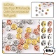 40 pièces 4 couleurs laiton avec perles intercalaires en cristal strass KK-YW0001-39-2