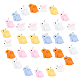 SUPERFINDINGS 40Pcs 2 Styles Rabbit Resin Charms Cute Miniature Rabbit Slime Beads Mini Bunny Rabbit Pendant Charms for Necklace Bracelet Keychain Crafting DIY Ornaments RESI-FH0001-33-1