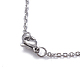 304 Stainless Steel Pendant Necklaces NJEW-E141-28P-4