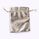 オーガンジーバッグ巾着袋  長方形  金銀  12x9cm  9x7cm  7x5cm  30個/袋 OP-X0001-01-3