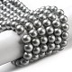 Chapelets de perles rondes en verre peint par pulvérisation X-DGLA-Q015-8mm-17-1