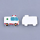 樹脂カボション  救急車  ホワイト  22.5x29x4.5mm X-CRES-T010-137-2