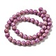 Brins de perles teintes en jaspe impérial synthétique G-P507-01A-06-3