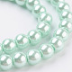 Hebras de perlas de vidrio teñidas ecológicas HY-A008-6mm-RB034-3