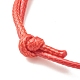 Bracciale con cordone di perline con corona in lega di 2 pz 2 colori BJEW-JB08113-03-5