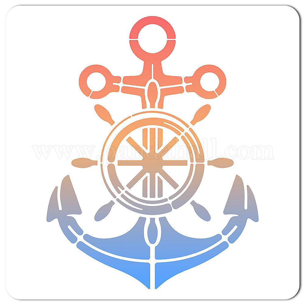 Shop Large Nautical Stencils 12x12 Inch Ocean Anchor Stencil