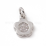 Латунные микро проложить кубического циркония подвески ZIRC-F132-65P