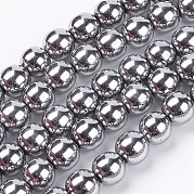 Немагнитные синтетический гематит бисер пряди G-S096-8mm-3