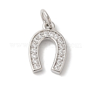Подвески из латуни с покрытием из прозрачного кубического циркония KK-Z056-18P