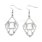 Серьги-подвески из нержавеющей стали 201 STAS-S105-JN610-1