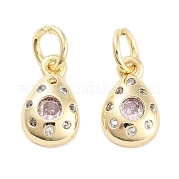 Латунные микро проложить кубического циркония подвески KK-C051-02G-01