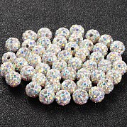 Pave disco бусины RB-Q195-A6mm-AB