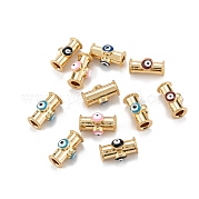 Настоящие позолоченные бусины из латуни 18k KK-A155-26G