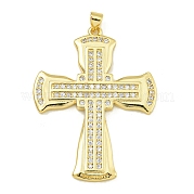 Подвески из кубического циркония с покрытием из латуни KK-U029-02G-03