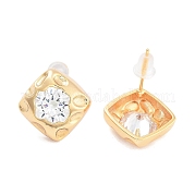 Серьги-гвоздики из циркония EJEW-B058-05G