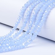 Стеклянные бусины с гальваническим покрытием  EGLA-A034-J3mm-B02