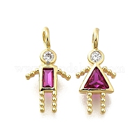 Латунные микро проложить кубического циркония подвески&nbsp;KK-D339-02G-07