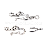 4Pcs Sterling Silver S Hook Clasps Eye Clasp for Jewelry Clasps Hooks