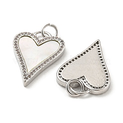 Латунные микропаве прозрачные подвески с фианитом&nbsp;KK-L211-015P-01