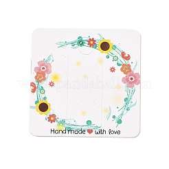 Carte quadrate per fermagli per capelli in carta&nbsp;DIY-B061-01B-08