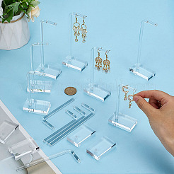 4 комплект из 3 прозрачных акриловых подставок для сережек&nbsp;EDIS-ME0001-01