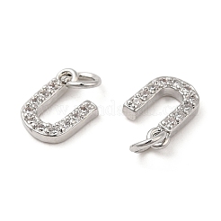 Латунь микро проложит класс Aaa кубического циркония подвески ZIRC-P067-11P-U-NR