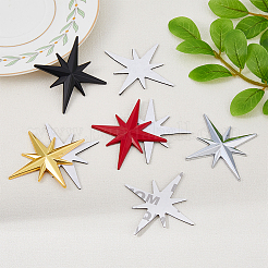 4 шт. 4 цвета 3D наклейки для украшения автомобиля из цинкового сплава&nbsp;STIC-FH0001-13