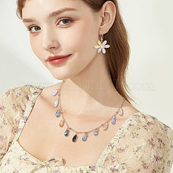 200шт 10 цвета гальванические стеклянные бусины&nbsp;EGLA-CD0001-11