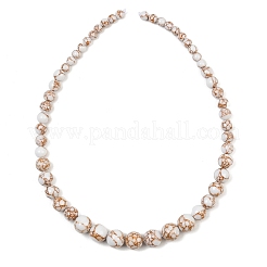 Fili di perline turchesi sfumate in oro sintetico&nbsp;GG-CBA2AE1-A03-A