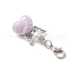 Подвеска в форме ангела из непрозрачного акрила&nbsp;HJEW-JM04438