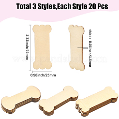 60 шт. 3-х видов деревянных досок для намотки ниток&nbsp;DIY-SC0031-10A