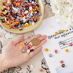 350шт 7 стилей ручной работы из полимерной глины CLAY-FH0001-23