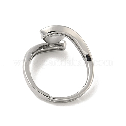 Латунные микрофибровые кубические цирконии чашки колец оправы&nbsp;KK-B166-04P