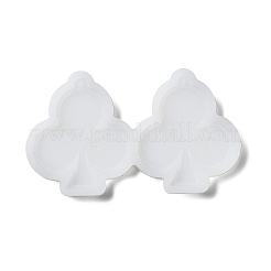 4 Stück 4-Stil-Spielkarten-DIY-Anhänger-Silikonformen-Set&nbsp;DIY-A046-01