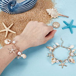 2шт браслеты из натуральных ракушек&nbsp;BJEW-HY0001-03