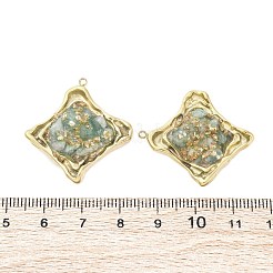 Естественный зеленый авантюрин подвески&nbsp;STAS-V003-04G-03