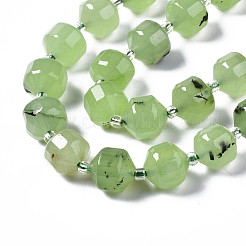 Hilos de abalorios de jade blanco natural&nbsp;G-T132-047C