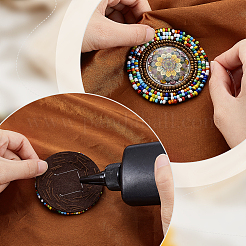 2 шт. нетканый материал для вышивки иглой из фетра и бисера аппликации из ткани&nbsp;PATC-PH0001-40A