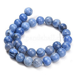 Brins de perles d'agate craquelée au feu naturel (teintes et chauffées)&nbsp;G-K425-A04-12mm