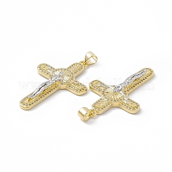 Placage en rack pendentifs en laiton écologiques&nbsp;KK-B065-09P