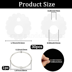 3 пакетик акриловых ниток для намотки досок AJEW-GF0011-67G