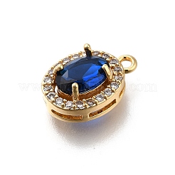 Colgante micropavé cubic zirconia de latón&nbsp;KK-D312-09G-04